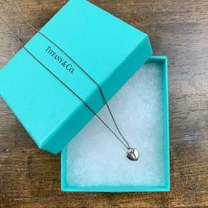 Tiffany & Co. Silver Heart Mini Lock Necklace
